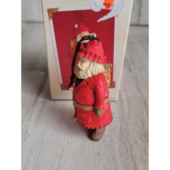 Hallmark 2003 Kris Kringle ornament Xmas Santa Claus rustic - Picture 2 of 7